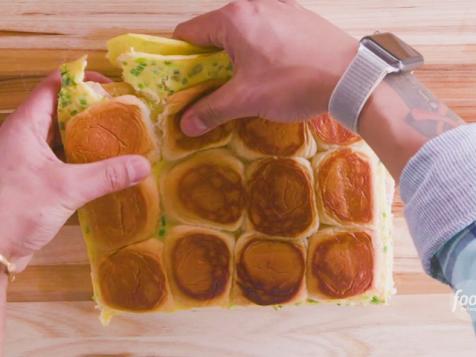 Grilled Pull-Apart Breakfast Sandwiches