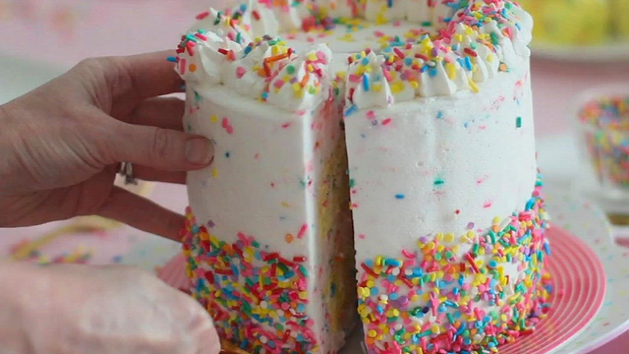 Flourless Confetti Cake