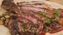 Rib-Eye, Mashed Potatoes and Mushroom Sauce