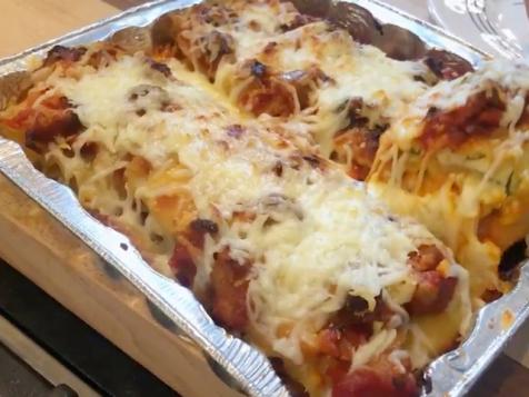 Katie's Sausage and Veggie Lasagna Rolls