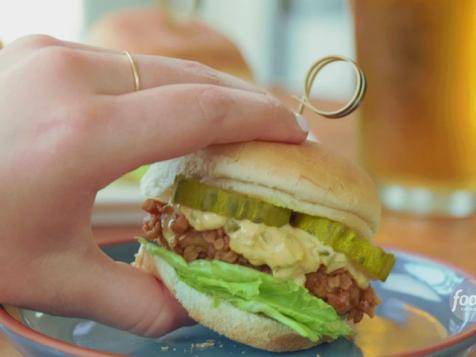 Pretzel-Mustard-Crusted Pork Tenderloin Sliders