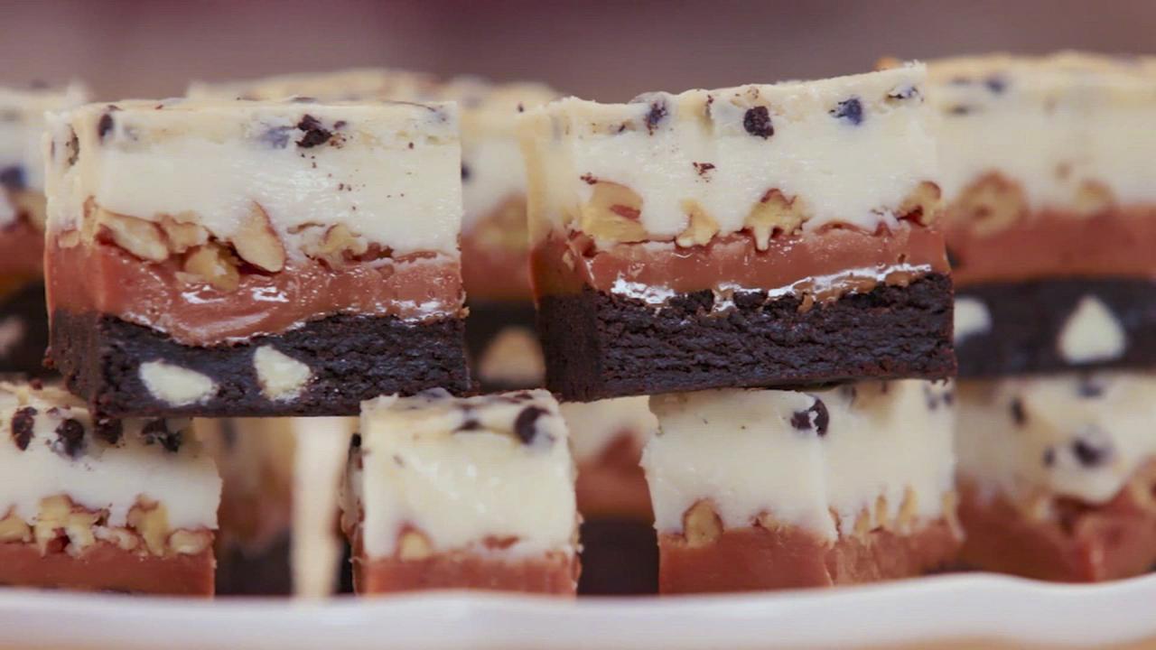 Cookies and Cream Caramel Layer Bars