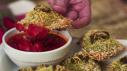 Toasted Spinach Pesto Ravioli