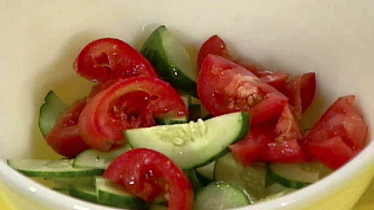 Tomato, Onion and Cucumber Salad