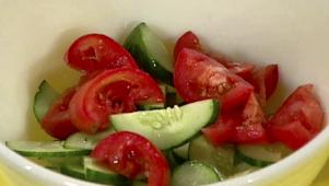 Tomato, Onion and Cucumber Salad
