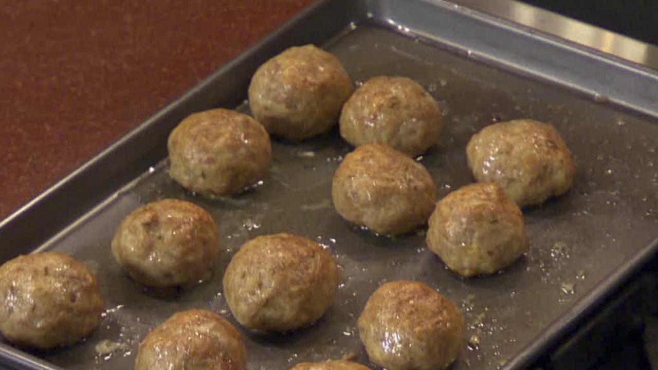 Stuffed Chicken-Sausage Balls