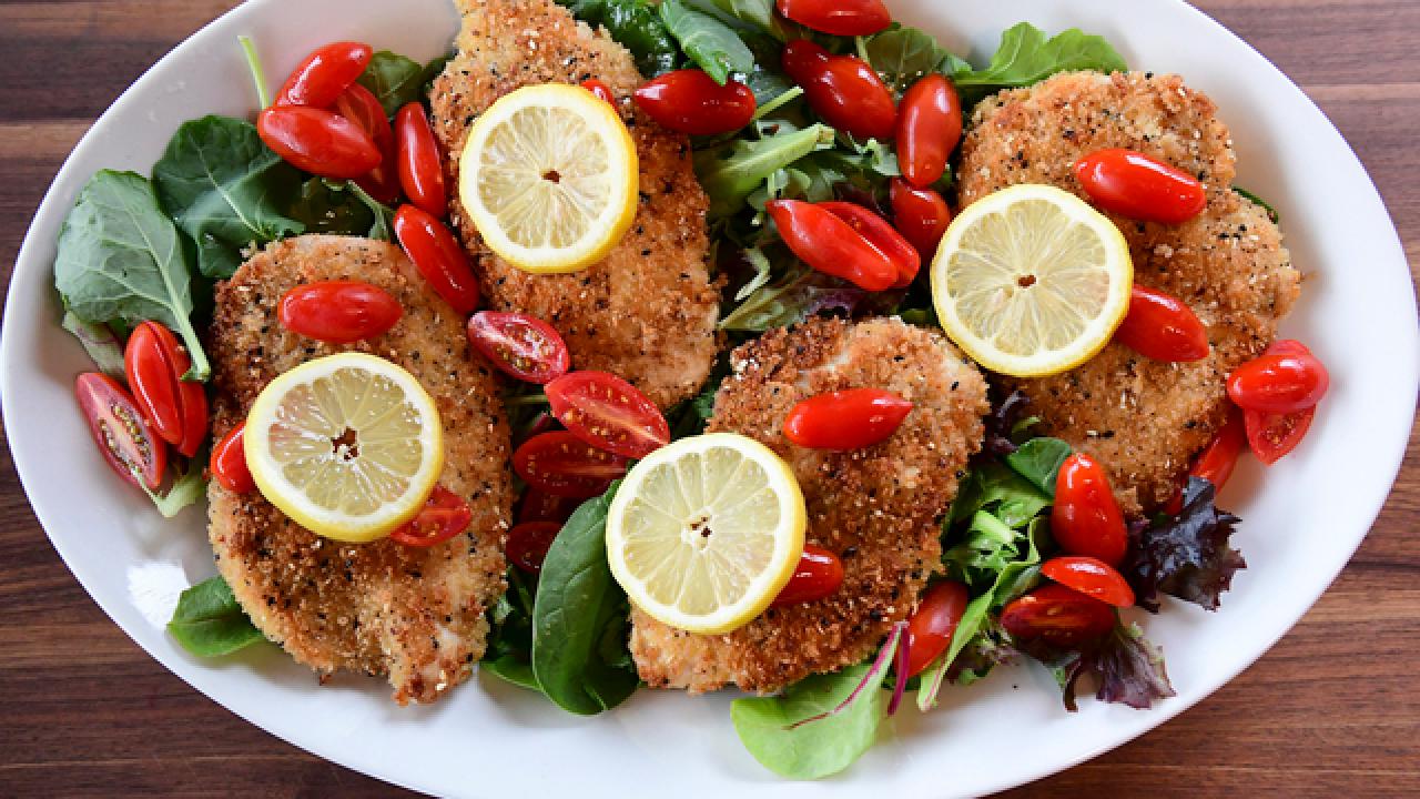 Crispy Everything Chicken Cutlets