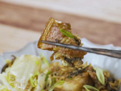 Rice Cooker Pork Belly with Mui Choy