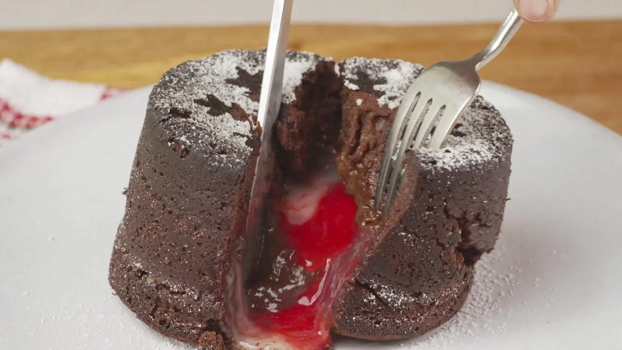 Peppermint Swirl Chocolate Lava Cakes