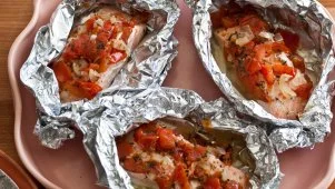 Giada's Salmon Baked in Foil