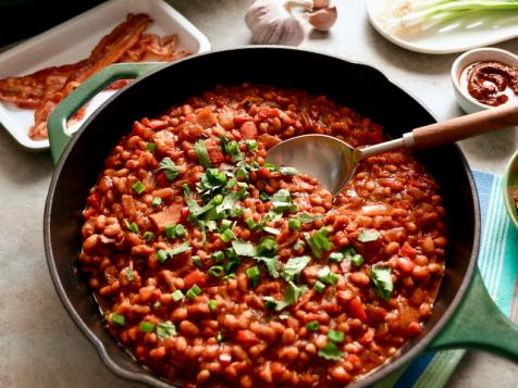 Saucy Stovetop Bacon Beans