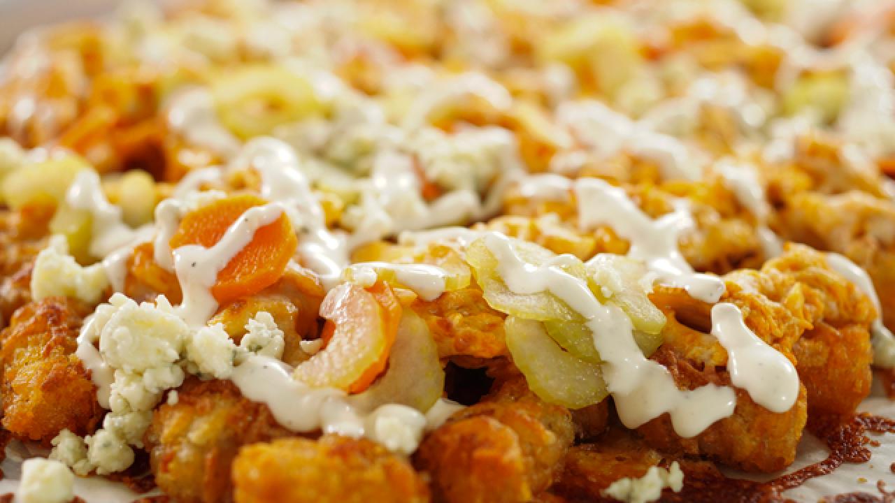 Buffalo Chicken Tot-chos