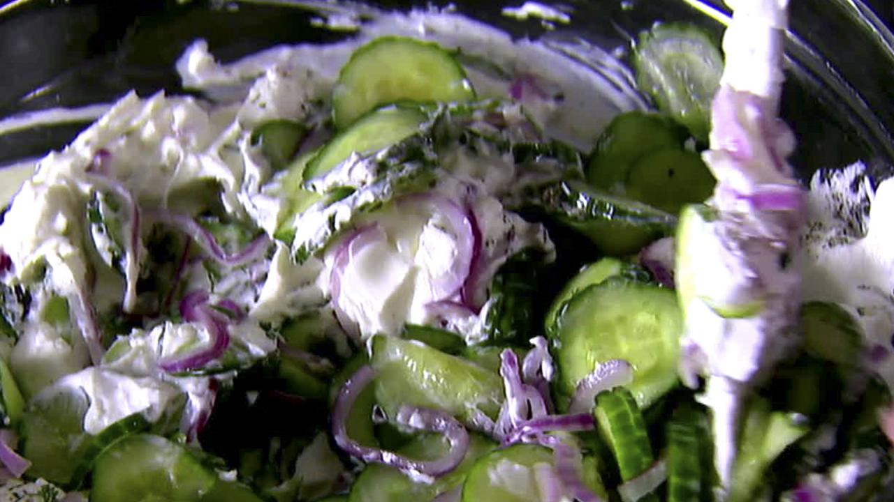 Ina's Creamy Cucumber Salad
