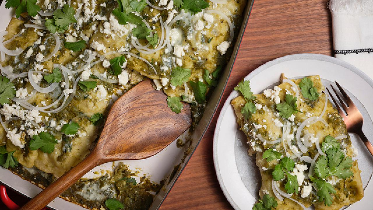 Enchiladas Verdes de Pollo