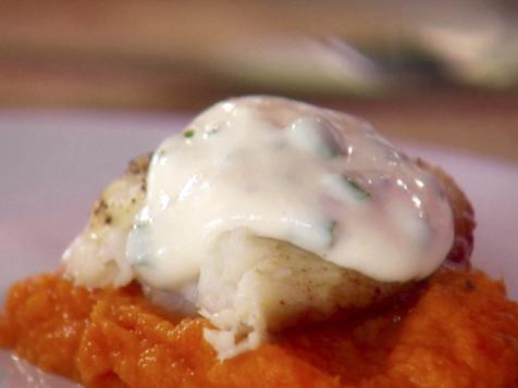 Tilapia in Mustard-Chive Sauce