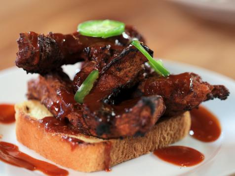 BBQ Smoked Alligator Ribs