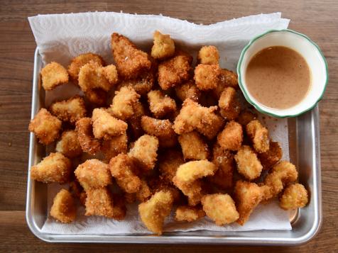 Popcorn Chicken with Maple-Mustard Dip