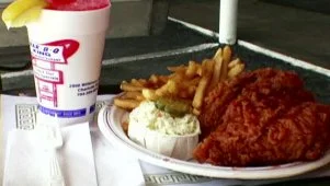 Bar-B-Q Fried Chicken With Guy