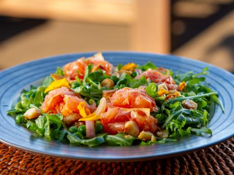 Wood Roasted Grapefruit Salad with Tangerine Dressing