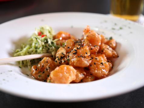 Buzz Buzz Shrimp with Fresh Pineapple Slaw
