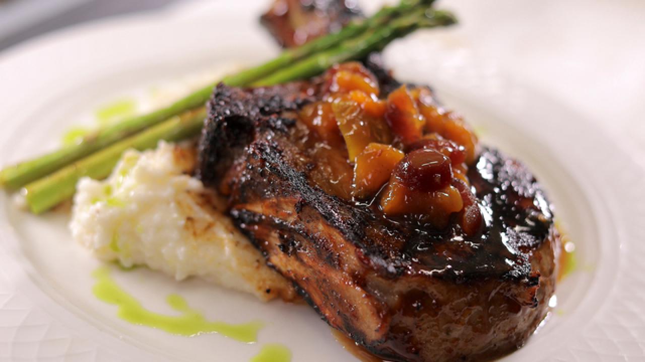 Bourbon Barbecue Pork Chop