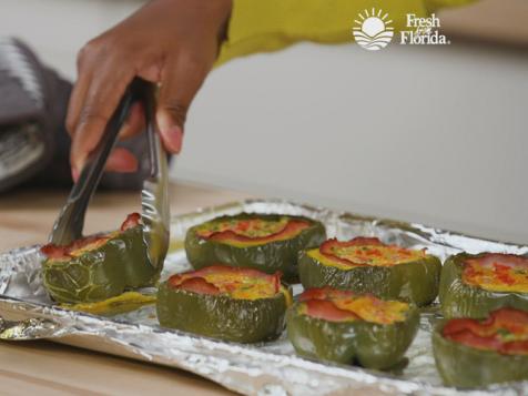 Frittata-Filled Bell Peppers