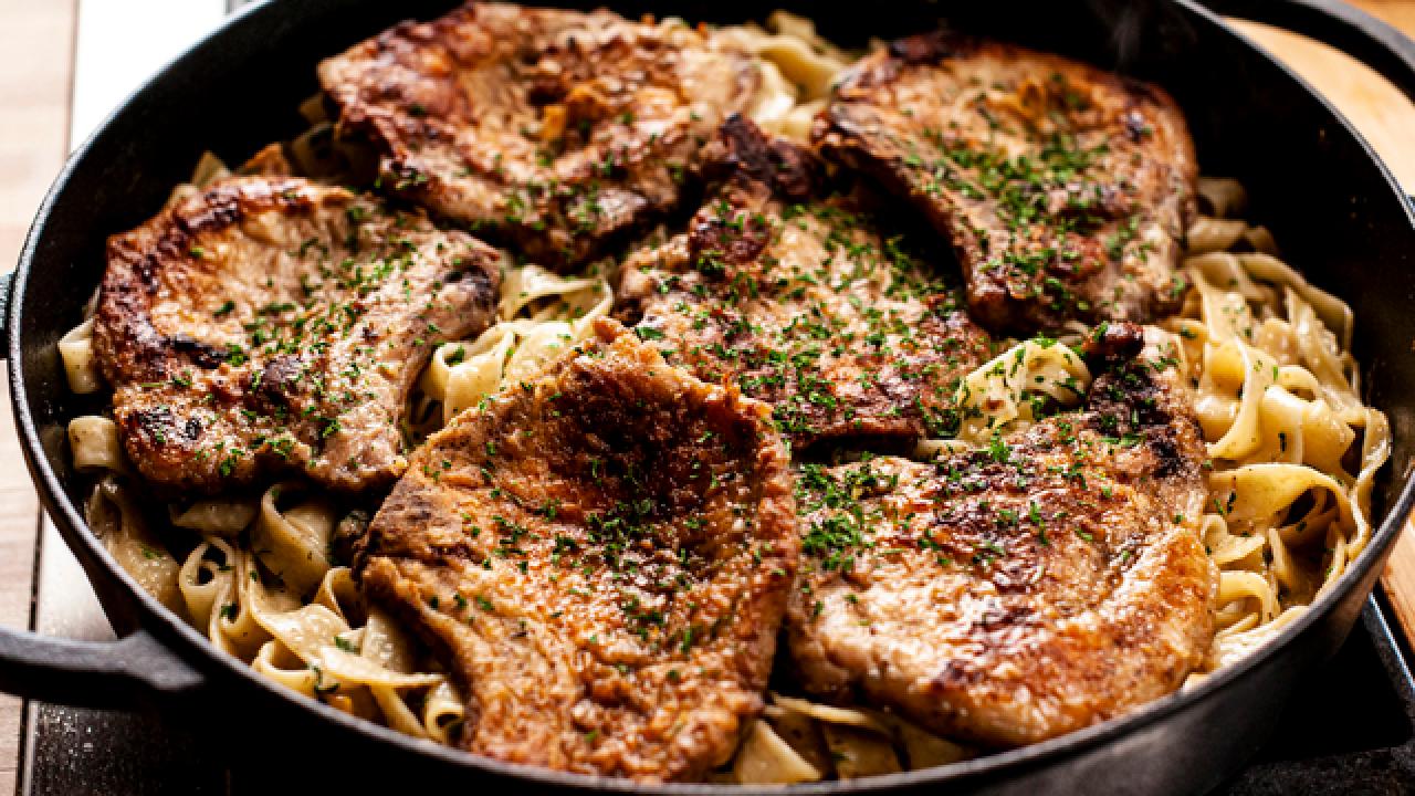 Creamy Pork Chop Pasta