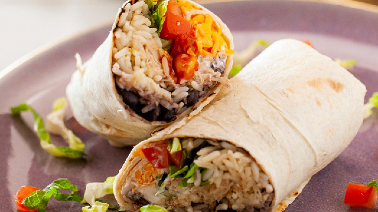 Slow-Cooker Chicken Verde Burritos