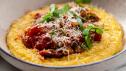 Veggie Ragu with Cheesy Polenta