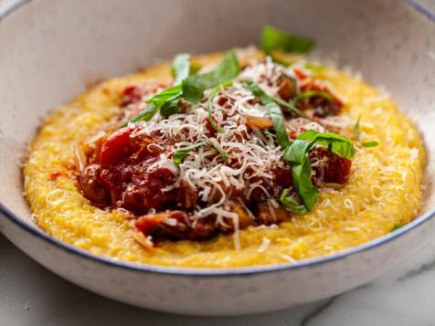 Veggie Ragu with Cheesy Polenta