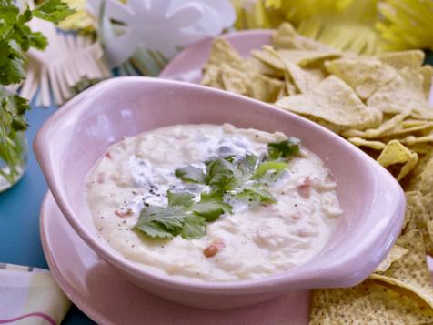 Swirly Yogurt Queso with Cilantro Cream