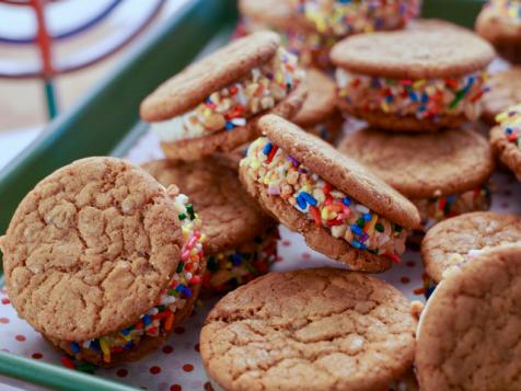Peanut Butter Miso Caramel Ice Cream Sandwiches