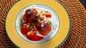 Lamb Merguez Meatballs with Spicy Tomato Sauce