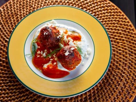 Lamb Merguez Meatballs with Spicy Tomato Sauce