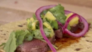 Tamarind-Glazed Duck Tacos