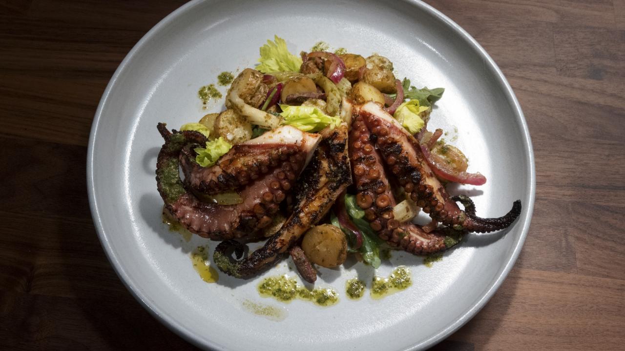Grilled Octopus with a Warm Potato Salad