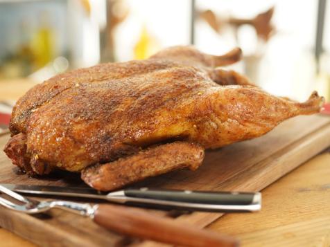 Roasted Whole Duck with Honey, Spices and Oranges