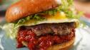 Egg Sandwich with Tomato Jam, Truffle Cheese and Sausage