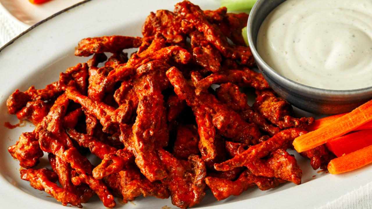 Air Fryer Buffalo Mushroom "Wings"