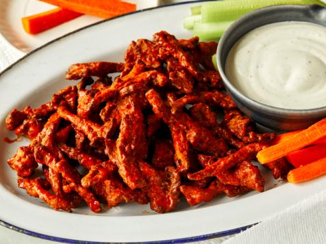 Air Fryer Buffalo Mushroom "Wings"
