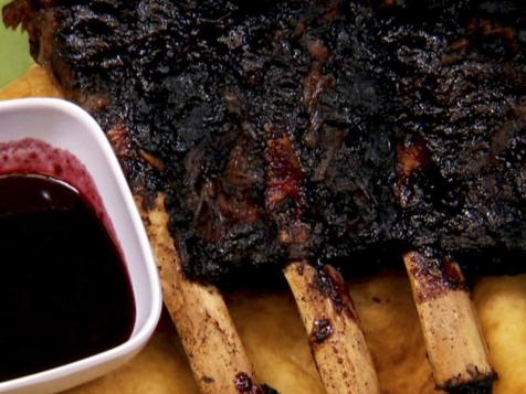 Blueberry Barbequed Bison Ribs