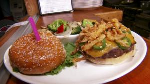 Fiery Onion-String Burger