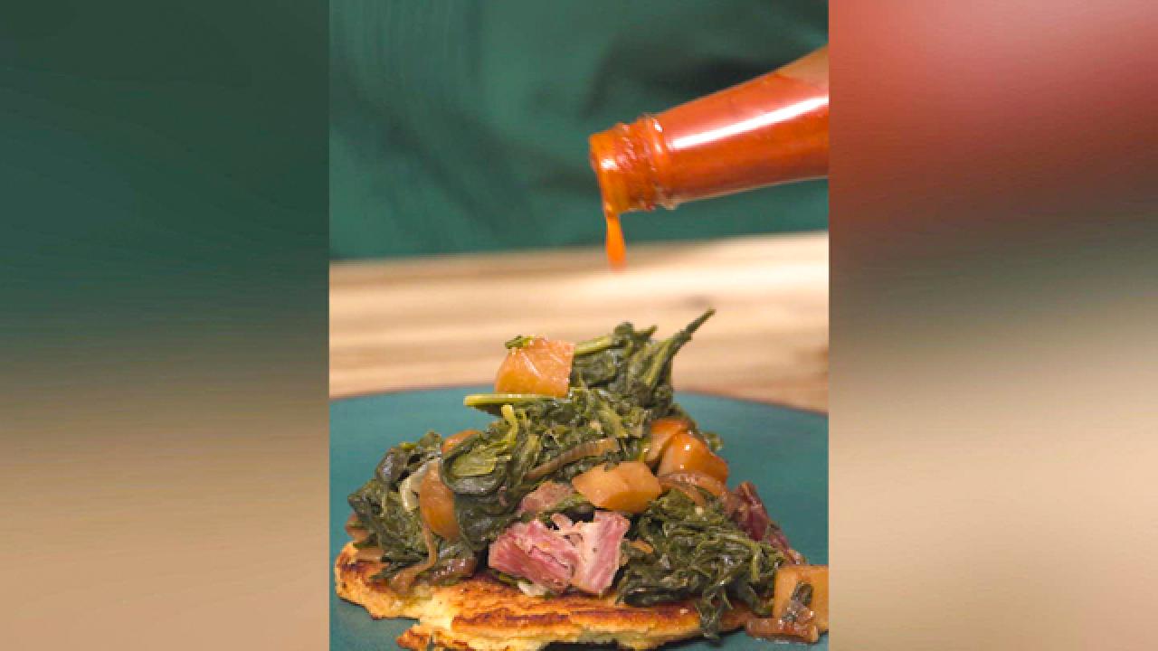Braised Turnip and Mustard Greens with Caramelized Turnips