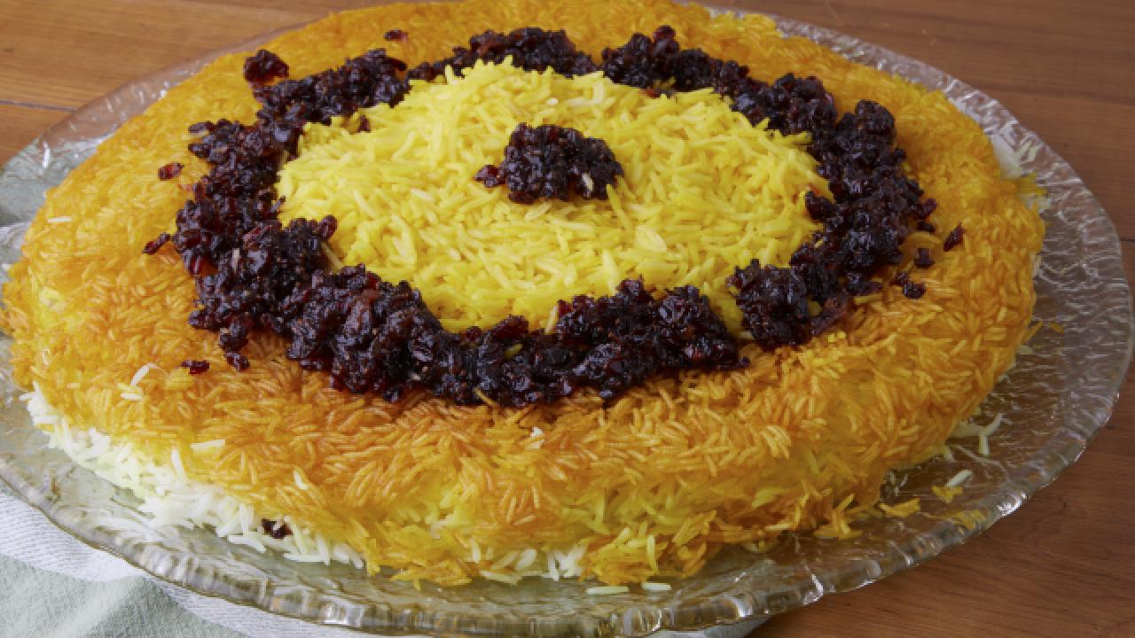 Saffron Basmati Rice with Candied Barberries