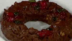 Five-Minute Fudge Wreath