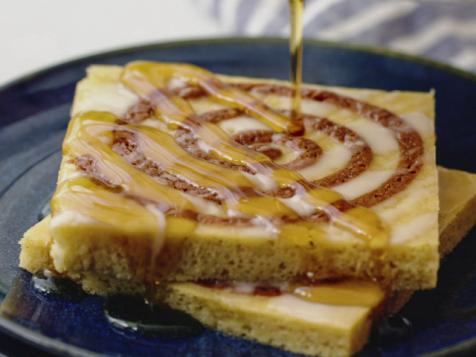 Oat Milk Cinnamon Swirl Sheet Pan Pancakes