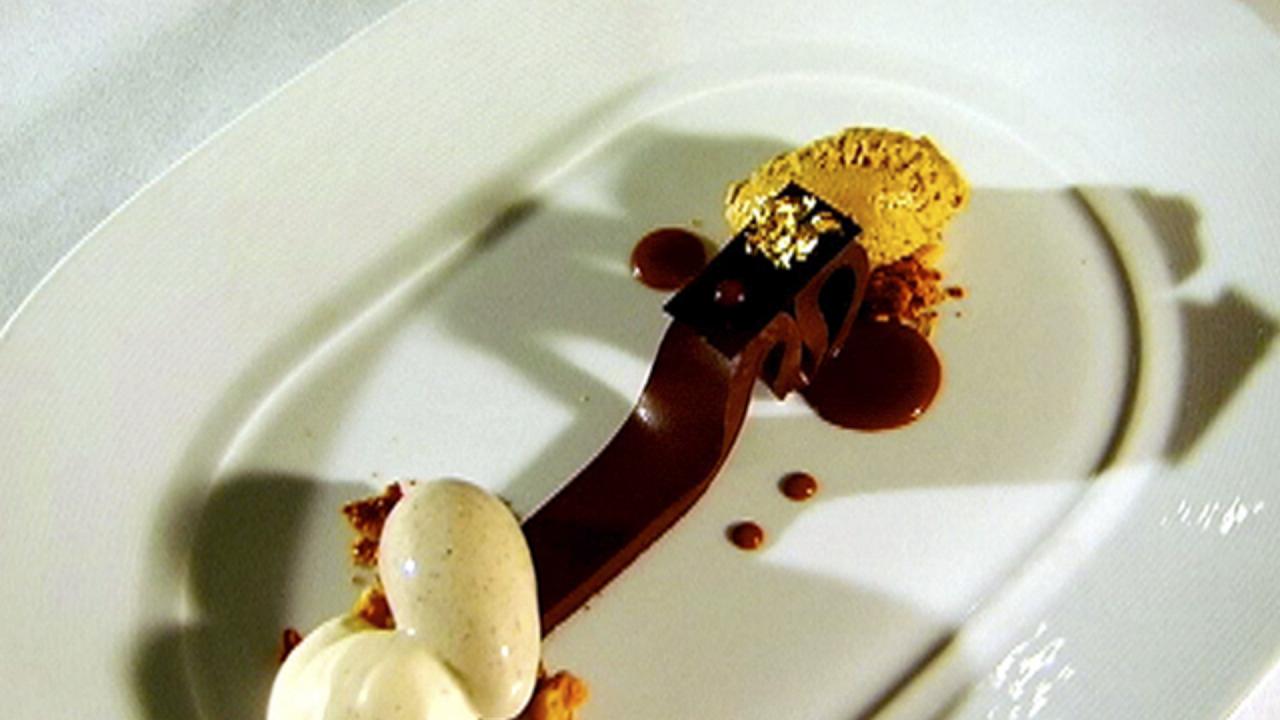 Chocolate Bar Dessert With Cat
