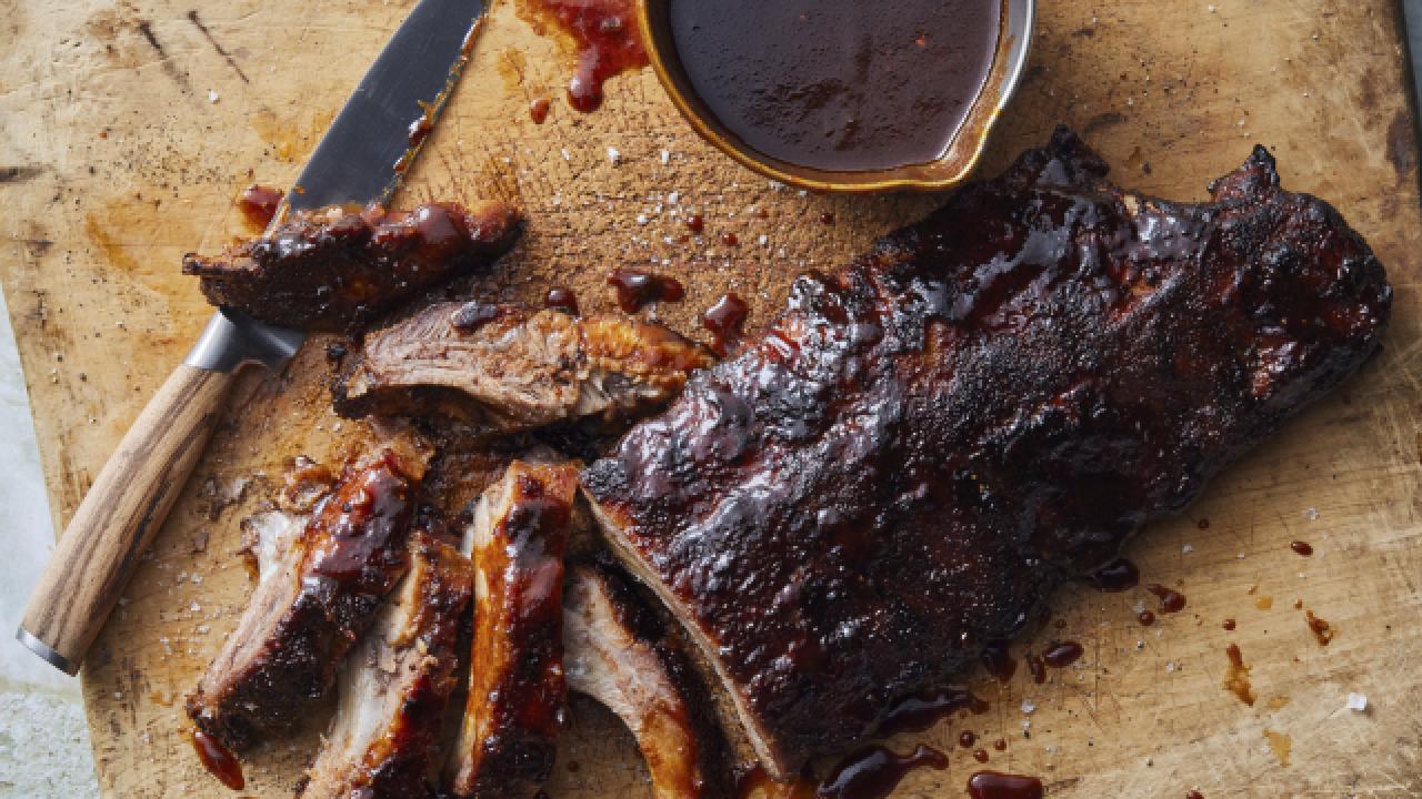 Mayo-Grilled Barbecue Ribs