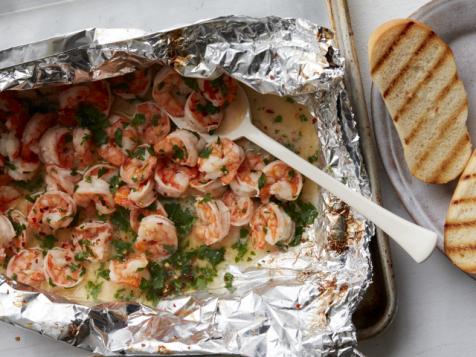 Grilled Shrimp Scampi in a Foil Packet