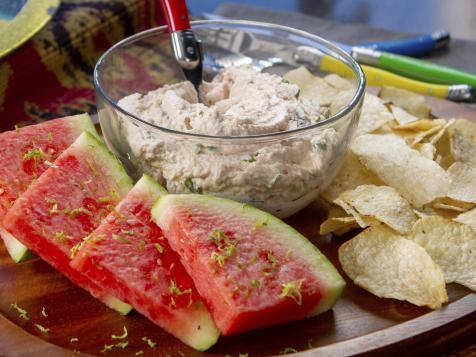 Whipped Spam Dip and Taro Chips